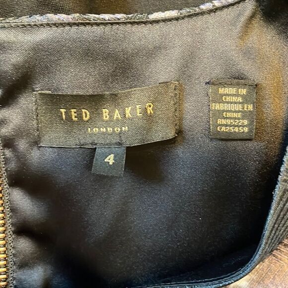 Ted Baker Eden Cold Shoulder Mini Dress Floral - Picture 7 of 8